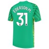 Camiseta de fútbol Portero Manchester City Ederson Primera Equipación 23-24 - Hombre